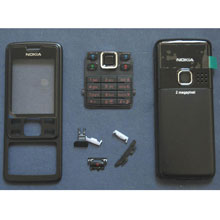 Complete Set Housing Faceplate Cover For Nokia 6300 Black