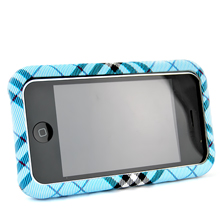 Tartan Pattern Back Case Cover For Apple Iphone 3g, 3gs