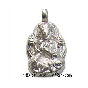 Silver Buddha Pendant