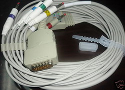 ecg cable burdick 10 leads banana tpu