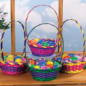 bamboo easter basket gifts packing woven