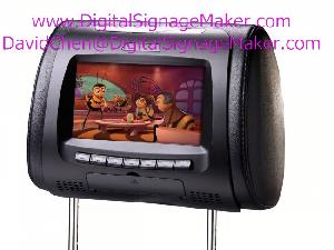 Car / Taxi / Cab Lcd Screen / Digital Advertising Player In Car / Taxi / Cab