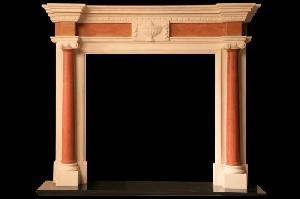 Carved Marble Fireplace