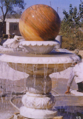 tiers marble fountain ball