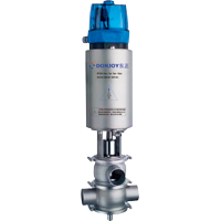 Sanitary Pneumatic Mixproof Double Seal Valve With C-top