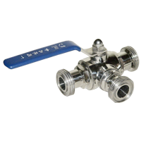 Stainless Steel Ball Valve With Three Way