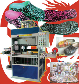 3d Sublimation Machine On Slippers Or Sandal Or Garden Shoes