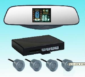 Vfd And Hud Rearview Mirror Parking Sensor With 4 Rear Sensors Vfd Rd-017c4