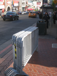 event barricades fencing