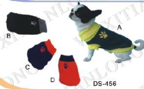 dog embroideried footprints sweater