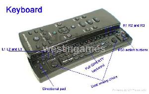 ps3 3in1 keyboard controller remote blu ray disc