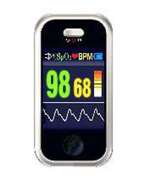 doctor fingertip oximeter checking health timely