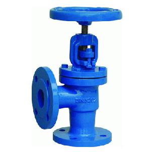 din cast iron angle globe valve