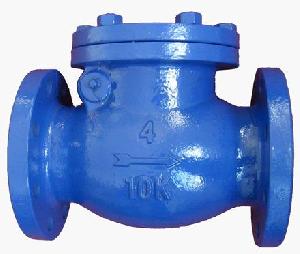 jis 10k cast iron flanged swing check valve