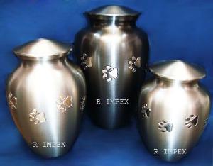 Brass Pet Urns With Paws