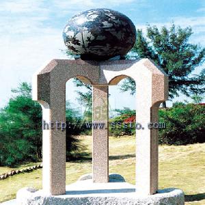 granite marble floated sphere