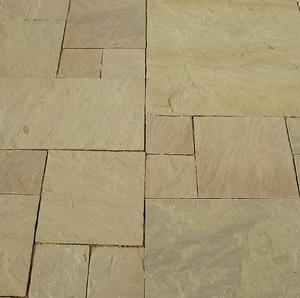 Raj Green Paving Stone Sandstone