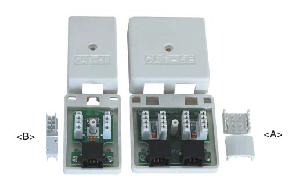 cat 5e rj45 surface mount box keystone