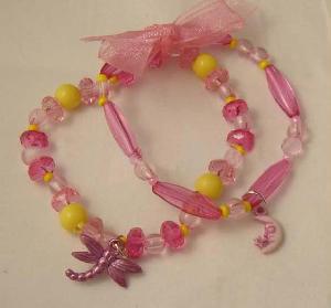 Fashion Pink Bead Bracelet