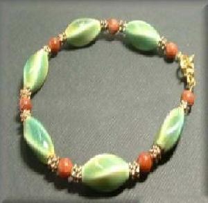 green bead bracelet