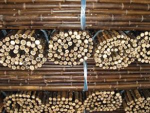 Natural Black Bamboo Fence