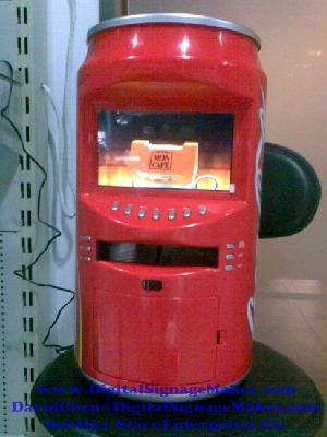 Lcd Screen Cola / Beer / Can Ad Player Vending Machine Pop Pos Promotion Ce And Fcc