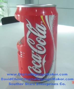 Lcd Vending Machine For Promotion Sales Pop Pos / Vending Machine Pos Promotion / Can Pop Ad Player