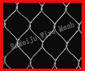 animal enclosure rope mesh zoo rameiju metal fabrics