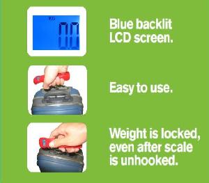 50kg electronic luggage scale auto lock