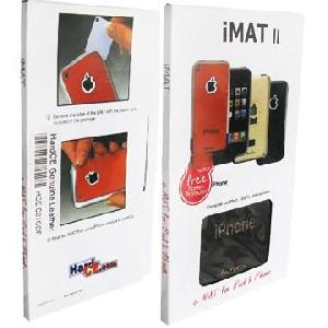 Screen Protector And Genuine Leather Mat Skin For Iphone