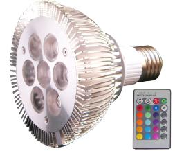 dimmable par30 rgb spotlight