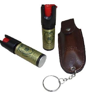 Self Defense Pepper Spray With Leather Casing