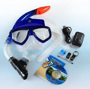 Diving Mask With Motion Video Recording