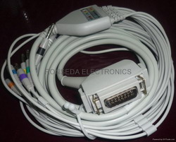 Siemens Ecg Cable 10 Leadwires Aha Or Iec Available Cardiostat 31 / 31s1, 3t, 703, 710 Helligeek36, 