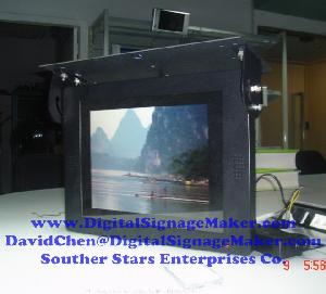 15 19 bus lcd media player advertising vehicle monitor screen display