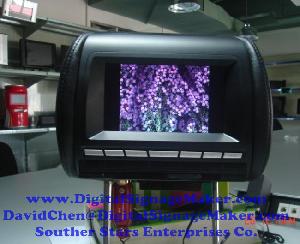 Car, Taxi Cab, Lcd Screen, Monitor, Promotion, Advertising, 7 Inch Ad723v For Promotional