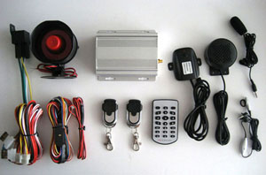 vehicle gsm alarm system sms control