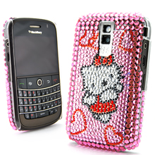 Blackberry 8900 Diamond Rhinestone Bling Plastic Hard Case