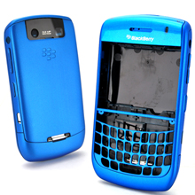 blackberry javelin curve 8900 frosted housing faceplate cover blue