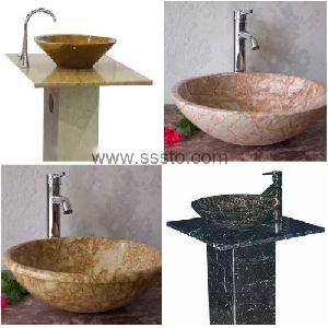 Sell Onyx Sinks, Marble Vessel, Granite Vessel, Washing Basin And Bathtub, Pedestal Sink