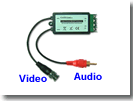 cctv video balun transceiver 2 channel passive cat5 utp