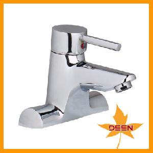 straight basin faucet water