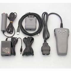 nissan iii hand held diagnostic testing equipment servicing vehicle