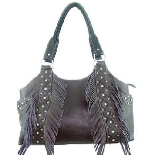 Litchi Veins Soft Leather Handbag