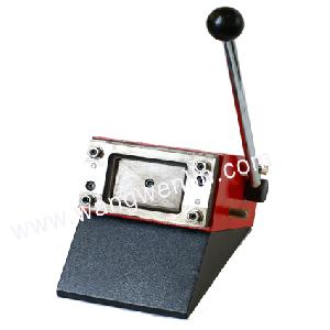 Manual Die Cutter Pvc Smart Cards Cutting Machine One Card Solution For Hospital / Bus / Insurance