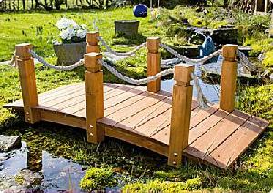 Natural Teak Of Pond Bridge, For Garden And Hotel