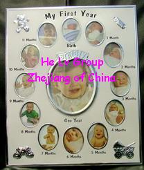 baby photo frame metal picture album