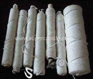 cotton candle wick paper core plastic