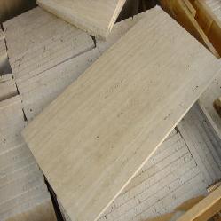 travertine stone tub slab