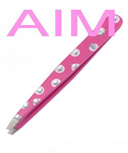 Polka Dot Slant Tip Tweezers